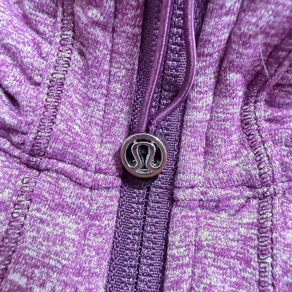 Lululemon RARE Peplum Pleated Riding Jacket in Heathered Ultra Violet Size 10 - Picture 6 of 16